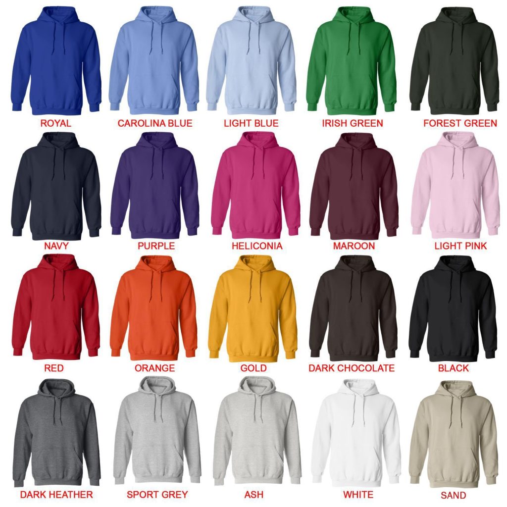 hoodie color chart - Tate McRae Shop