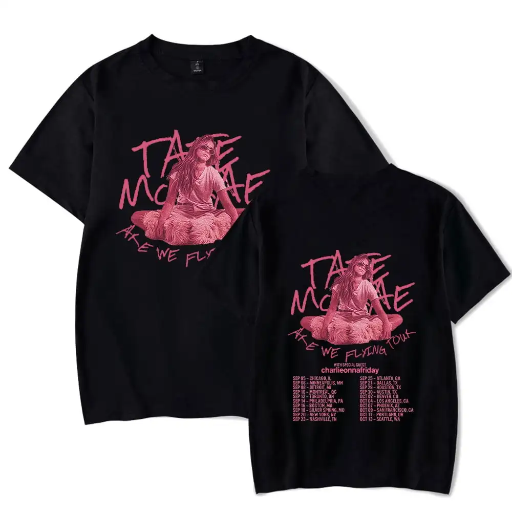 Tate Mcrae Are We Flying Merch T Shirt Summer Men Women Streetwear Tshirt Shirt Short Sleeve - Tate McRae Shop